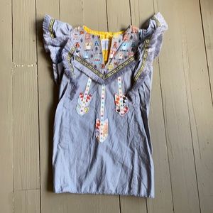 Freckled Chicken Grey Owl Print Dress